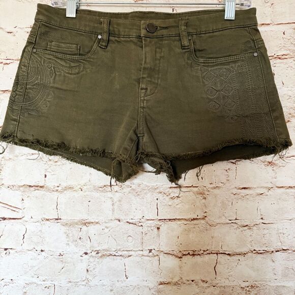 Blank NYC embroidered Jean shorts - Picture 1 of 8